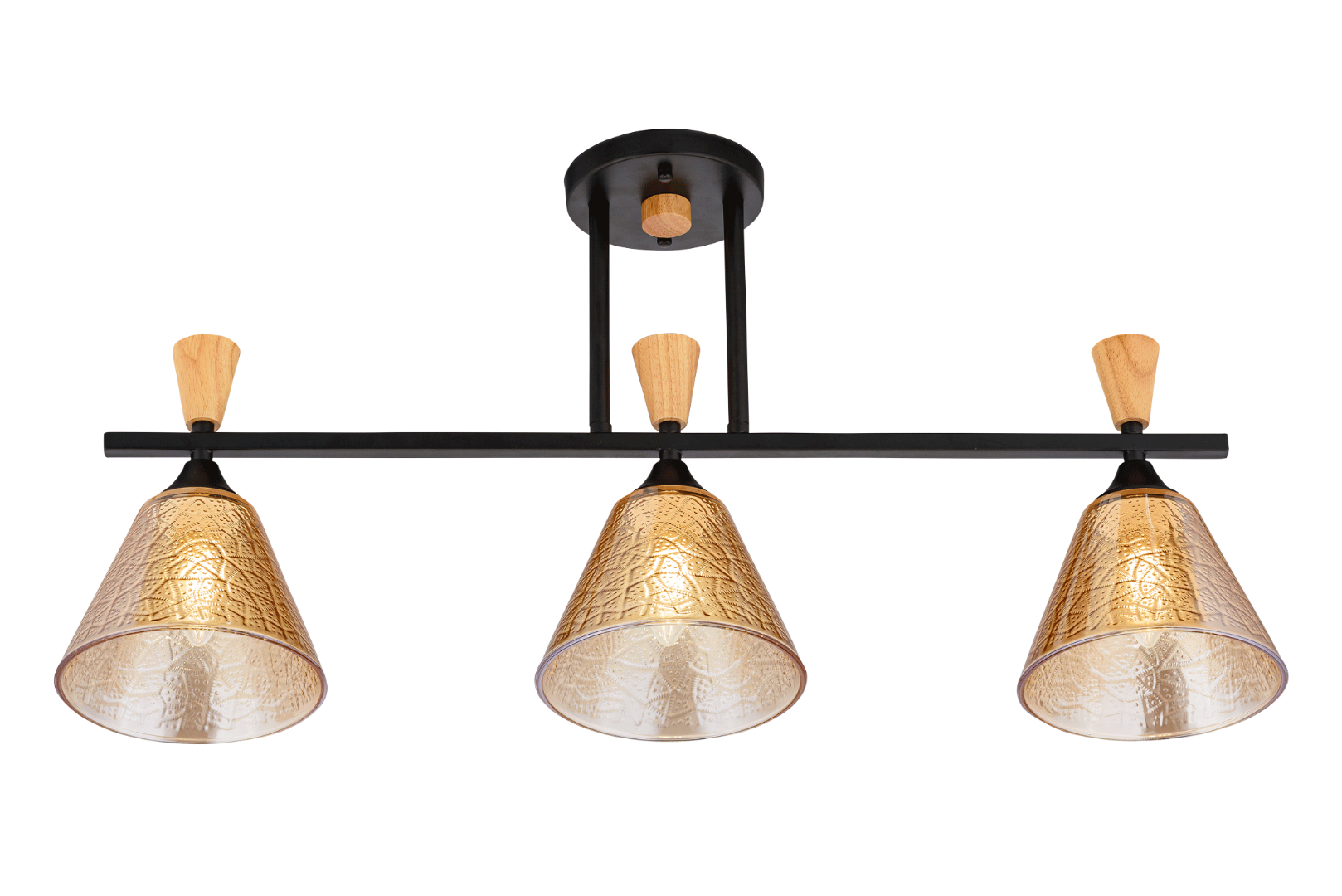 Люстра 4864/3 BK+WOOD Люстра 4864/3 BK+WOOD