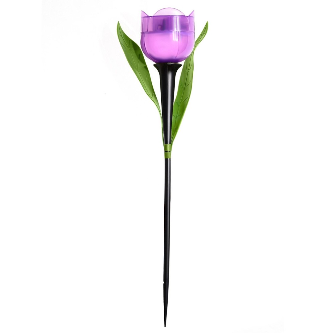 USL-C-453/PT305 PURPLE TULIP Садовый светильник на солнечной батарее Лиловый тюльпан USL-C-453/PT305 PURPLE TULIP Садовый светильник на солнечной батарее Лиловый тюльпан
